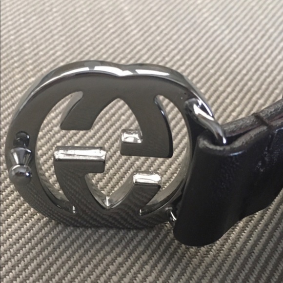 Authentic Gucci Interlocking Buckle Belt - Picture 12 of 13